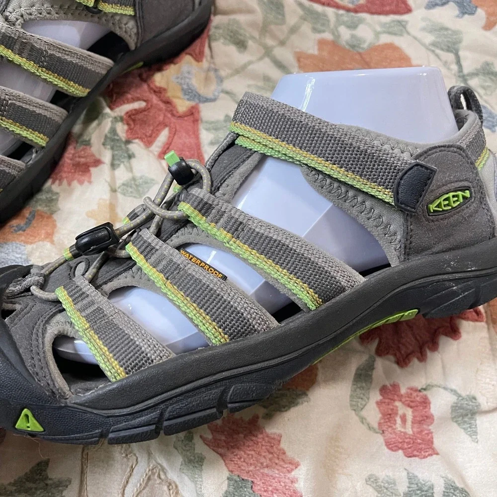 Keen Men 7 Newport H2 Hiking Green Gray Water Hiking Outdoor Sandal Gorpcore